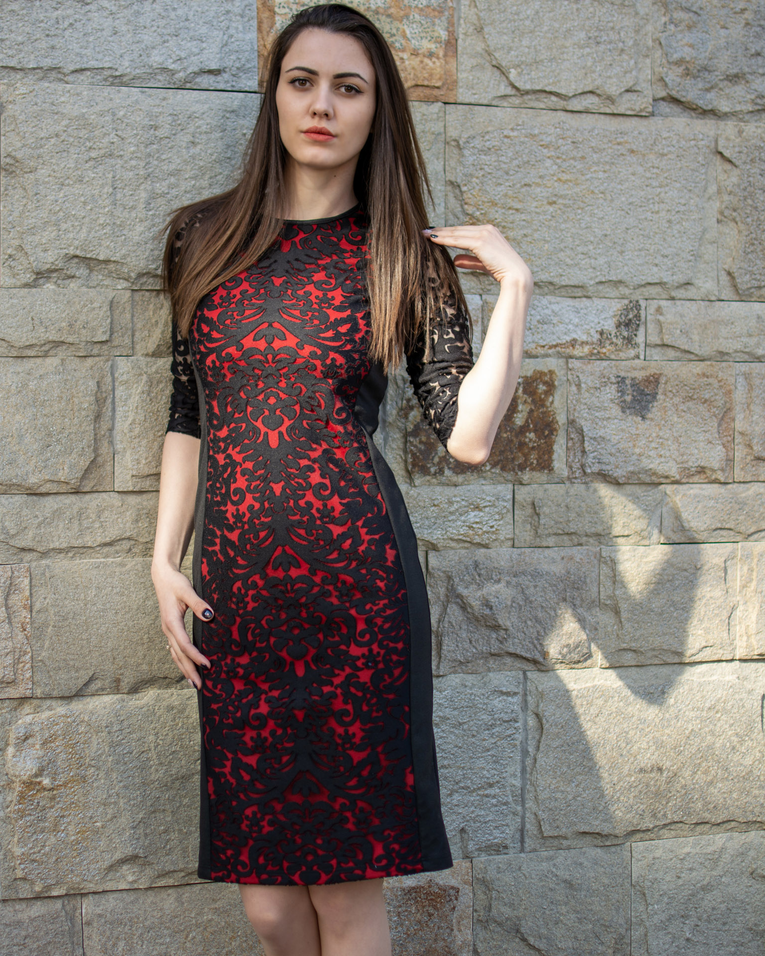 Elegant Dress With Lace