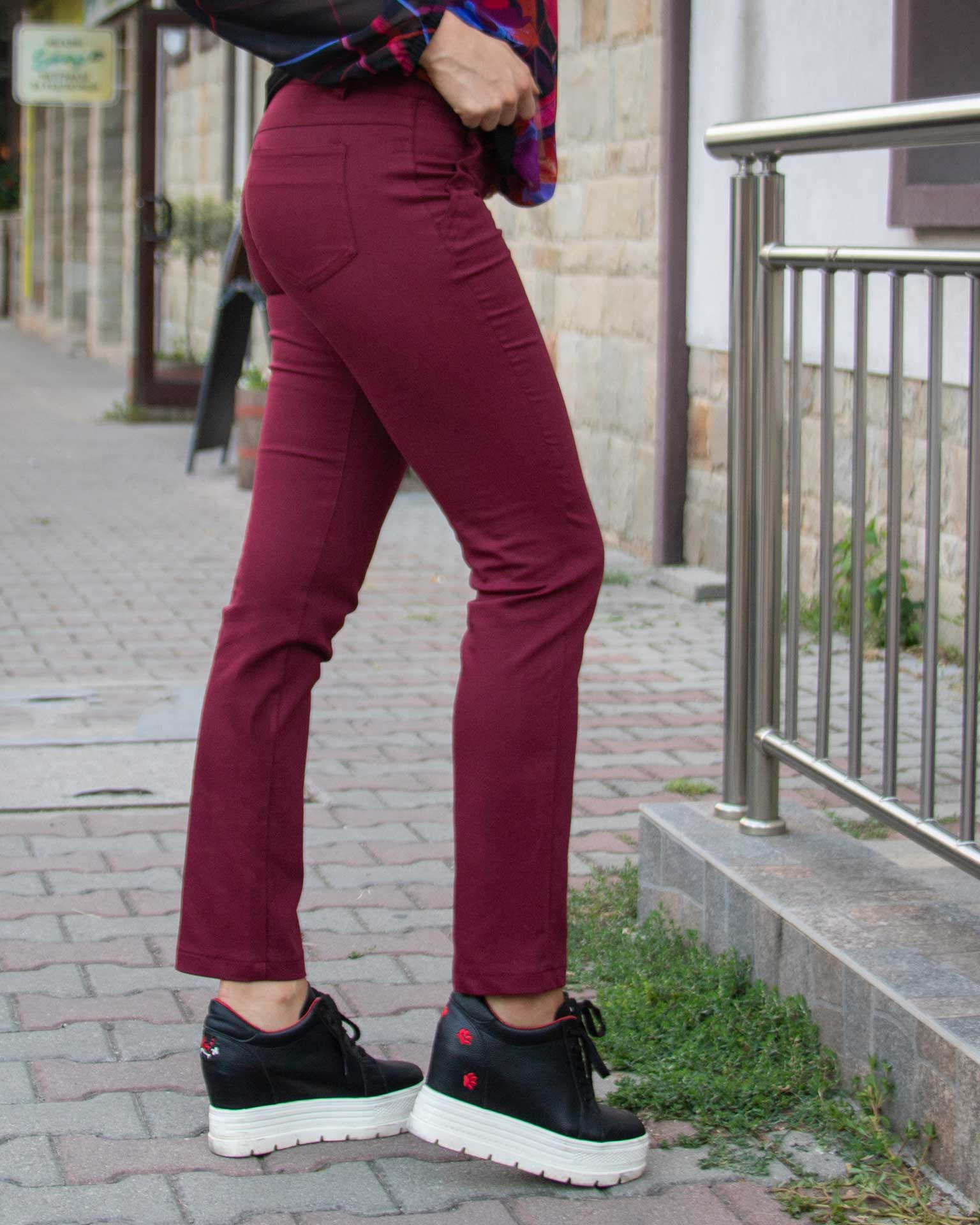 Bordeaux Cotton Pant