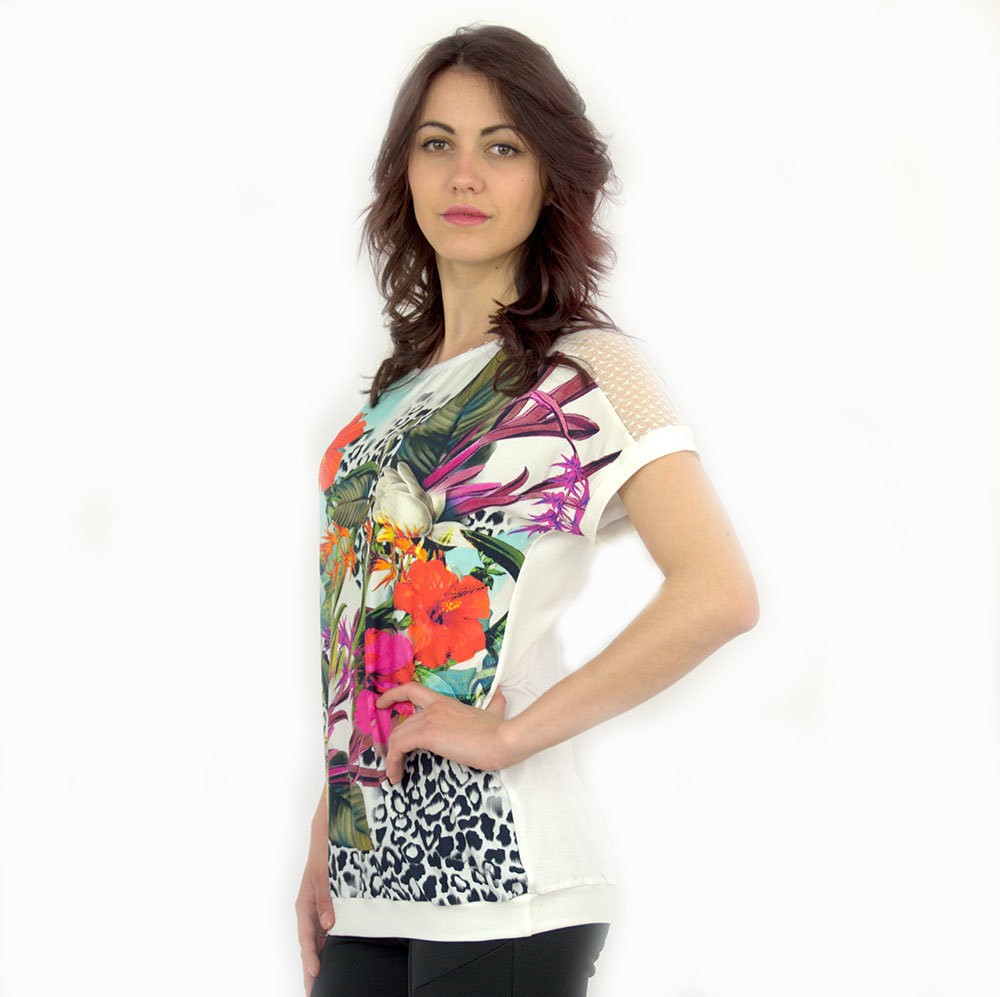 Blouse With Back Net