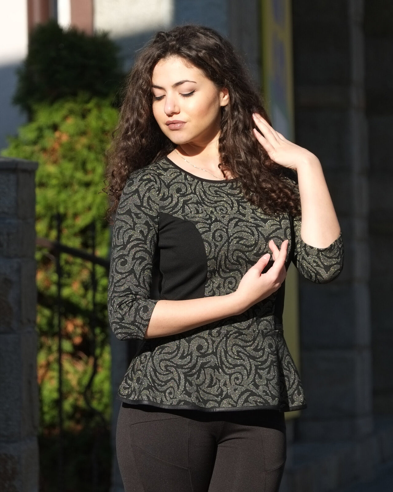 Blouse With Golden Ornaments