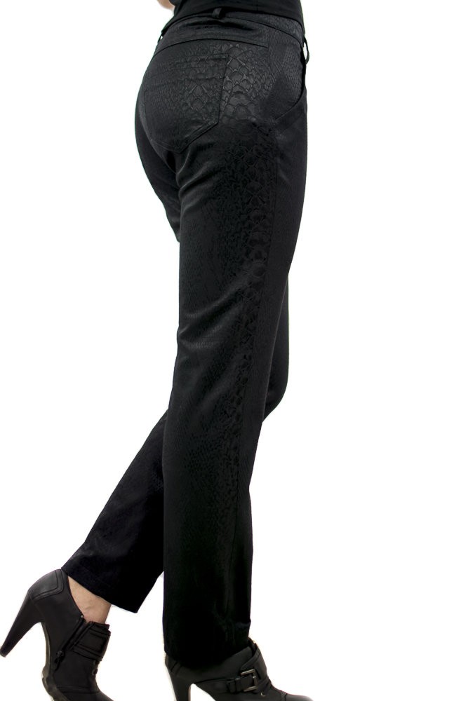 Long Black Jackard Pants