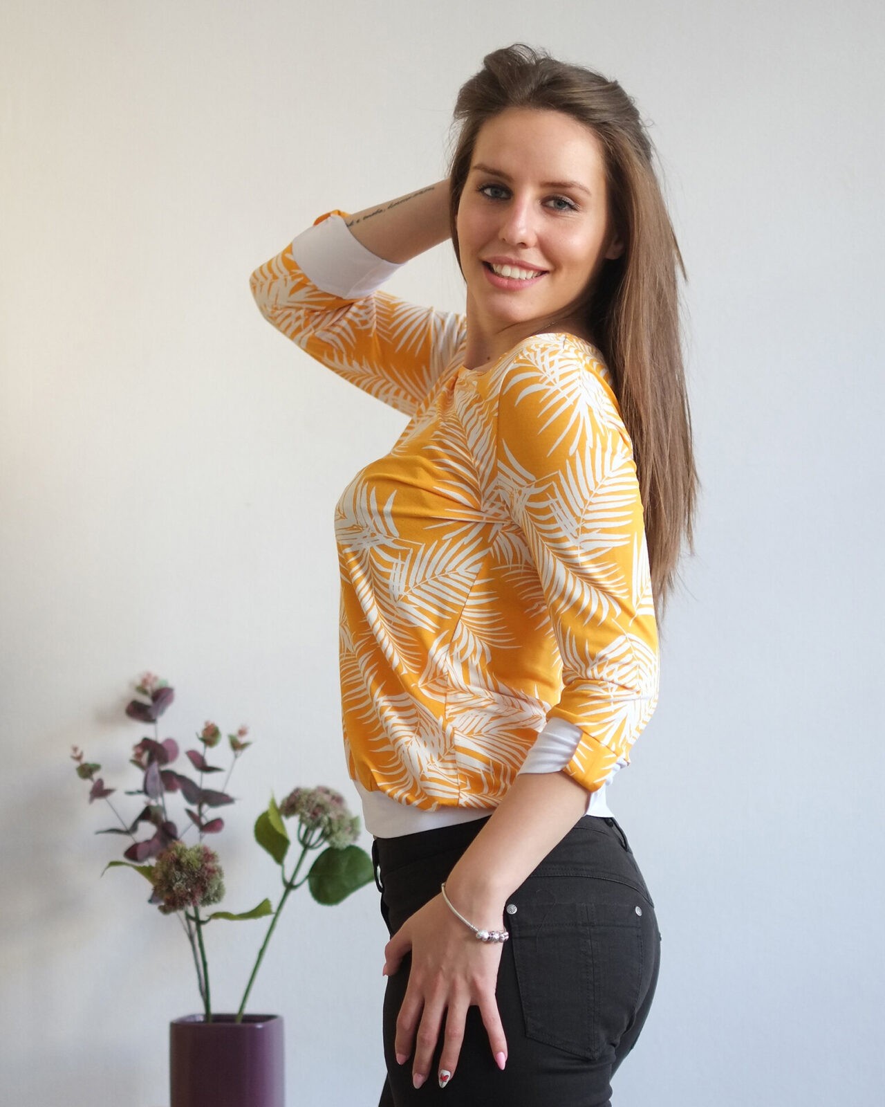 Yellow Viscose Blouse