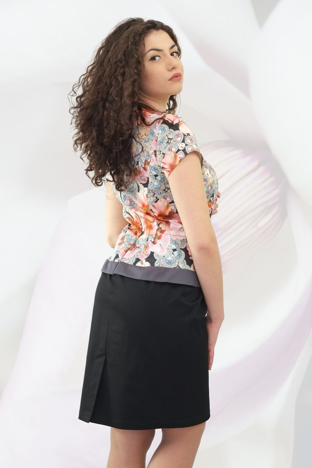 Colourful Dress With Plaits