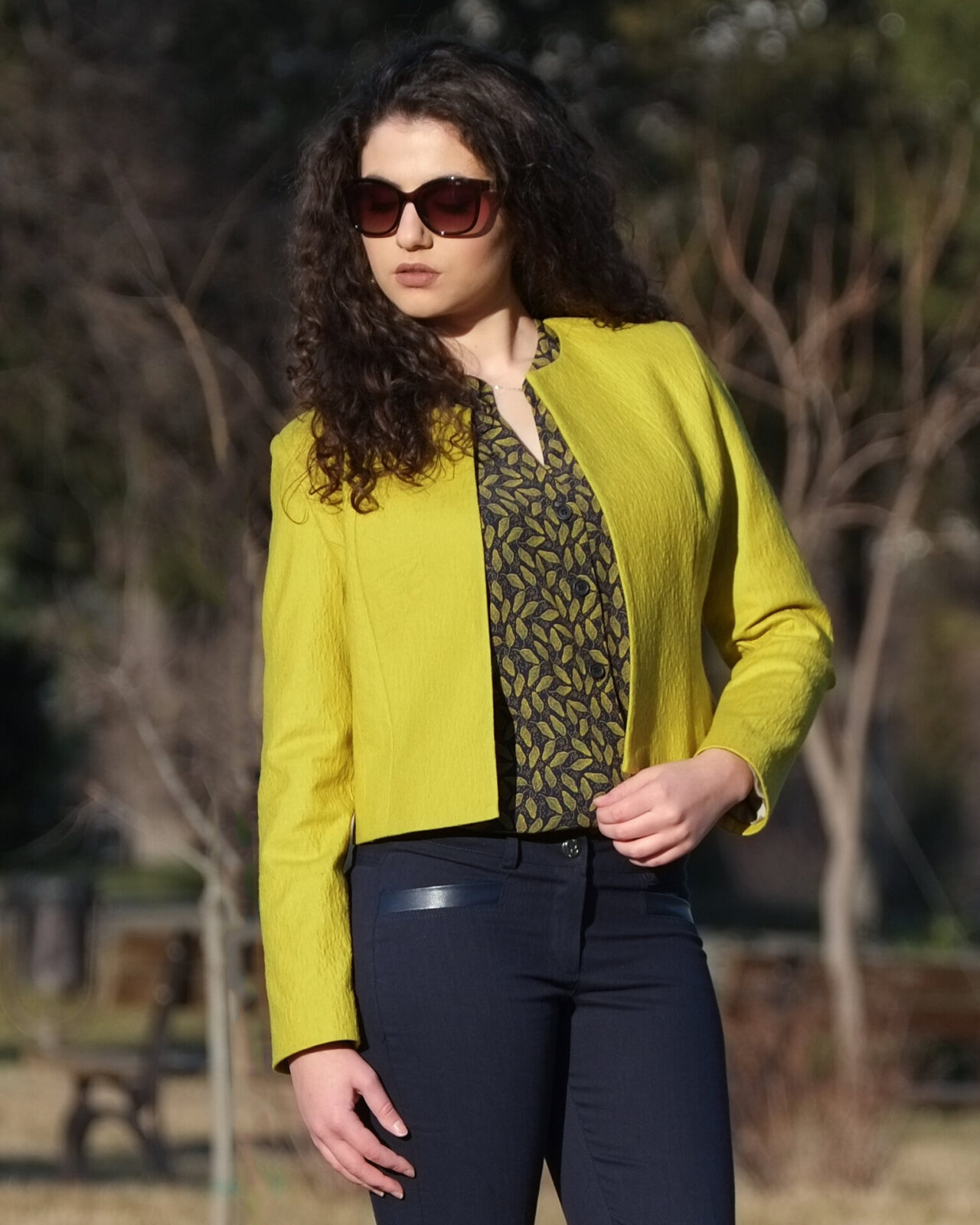 Jacquard Lime Blazer Jacquard Lime Blazer