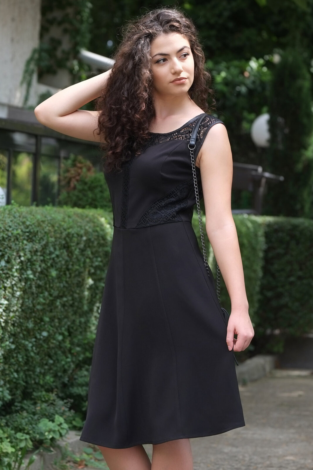 Dress Combined With Lace