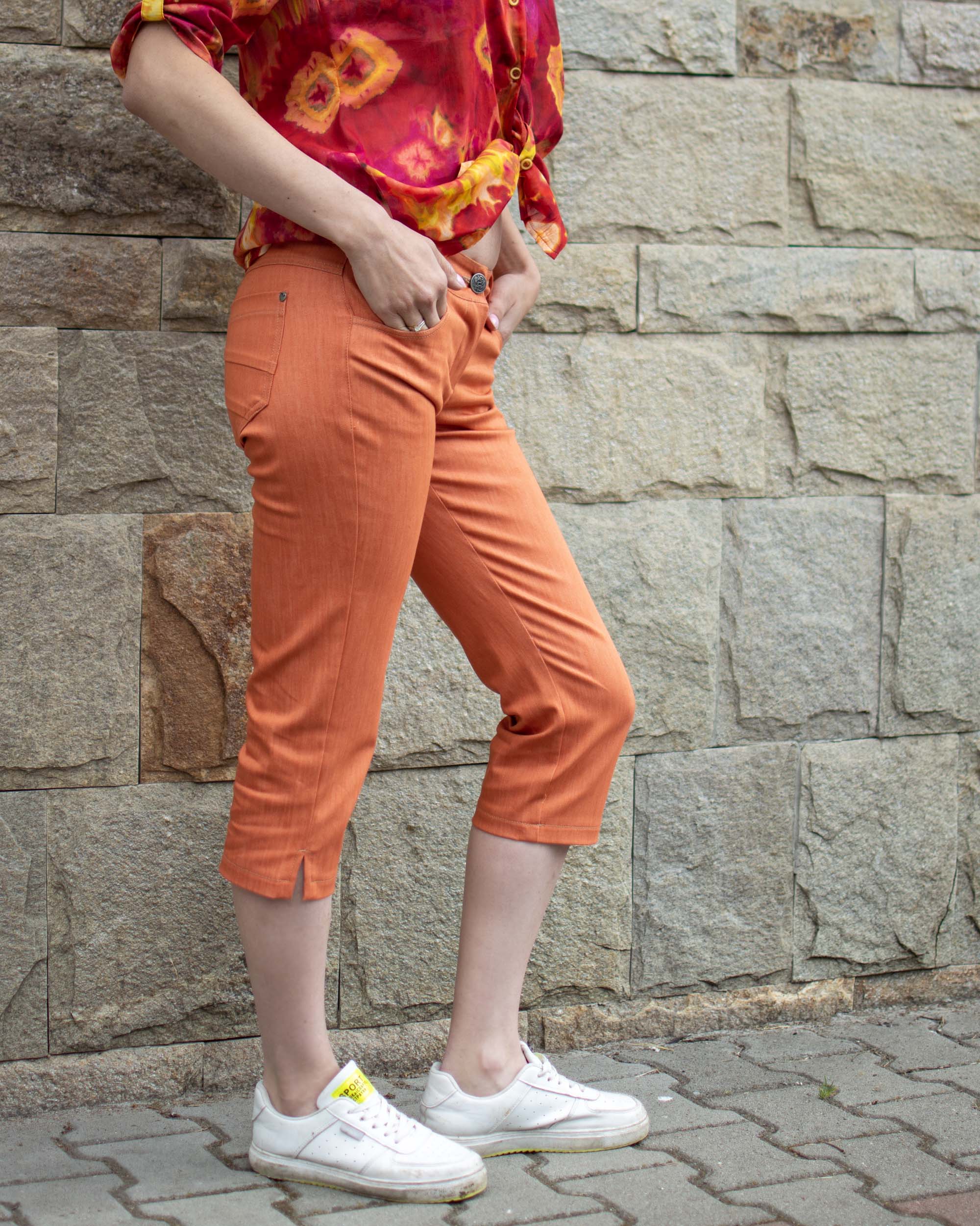 ПАНТАЛОН 7/8 В ЦВЯТ ОРАНЖ