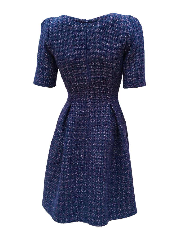 ЕЛЕГАНТНА ДАМСКА РОКЛЯ БУКЛЕ В СИН ЦВЯТ ЕЛЕГАНТНА ДАМСКА РОКЛЯ БУКЛЕ В СИН ЦВЯТ