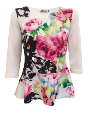 ЕЛЕГАНТНА ДАМСКА БЛУЗА ПЕПЛУМ