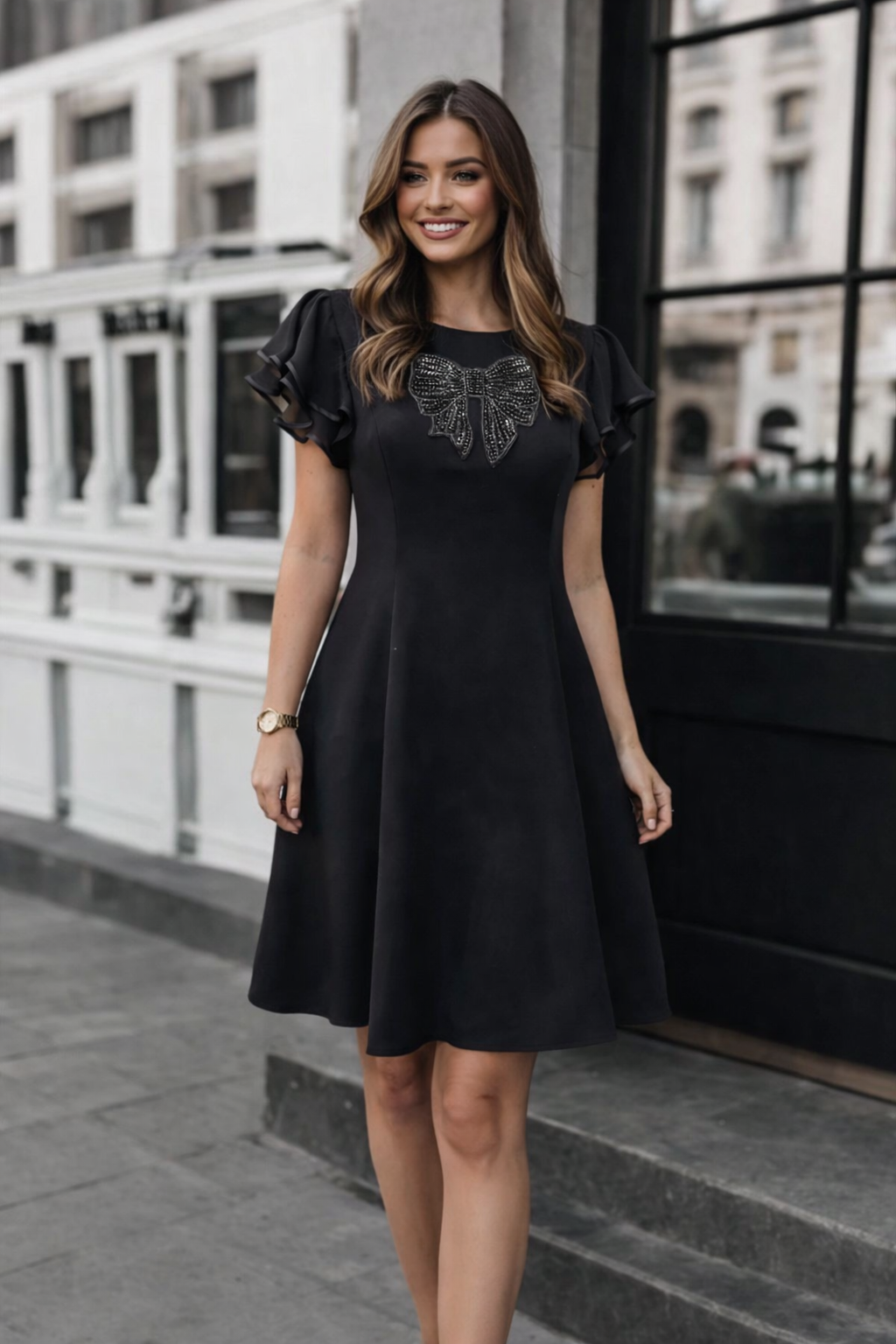 ЕЛЕГАНТНА ДАМСКА РОКЛЯ ЕЛЕГАНТНА ДАМСКА РОКЛЯ