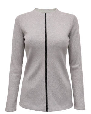 ДАМСКА БЛУЗА СРЕБРИСТ БЛЯСЪК