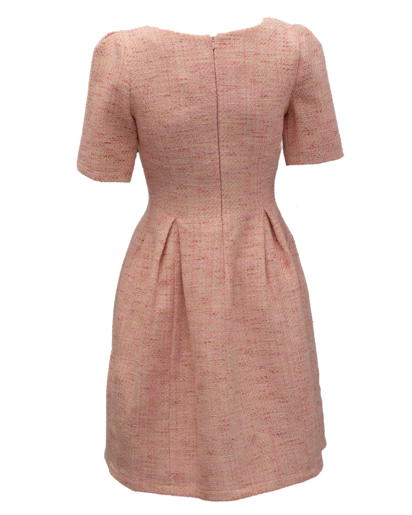 ДАМСКА РОКЛЯ БУКЛЕ В РОЗОВО ДАМСКА РОКЛЯ БУКЛЕ В РОЗОВО