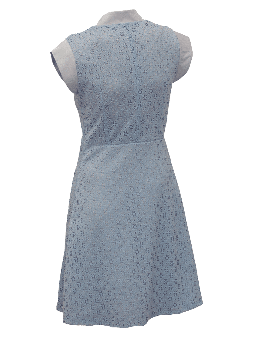 ЕЛЕГАНТНА ДАМСКА РОКЛЯ С ДАНТЕЛА В СИНЬО ЕЛЕГАНТНА ДАМСКА РОКЛЯ С ДАНТЕЛА В СИНЬО