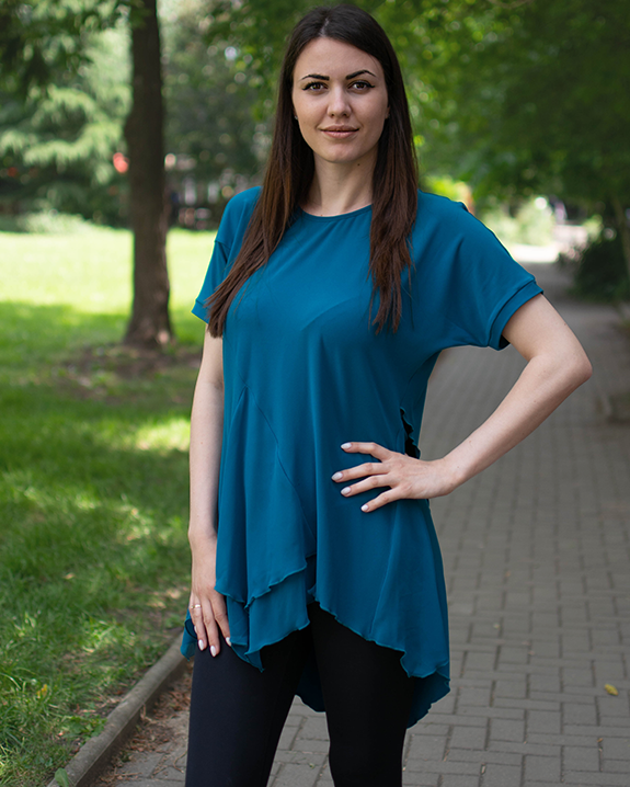 ДАМСКА ТУНИКА В СИН ЦВЯТ ДАМСКА ТУНИКА В СИН ЦВЯТ