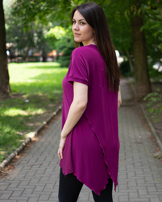 ДАМСКА ТУНИКА В ЛИЛАВ ЦВЯТ ДАМСКА ТУНИКА В ЛИЛАВ ЦВЯТ