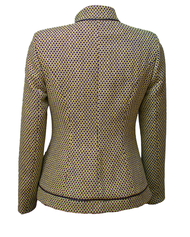 ЕЛЕГАНТНО ДАМСКО САКО ЖЪЛТ МЕЛАНЖ ЕЛЕГАНТНО ДАМСКО САКО ЖЪЛТ МЕЛАНЖ