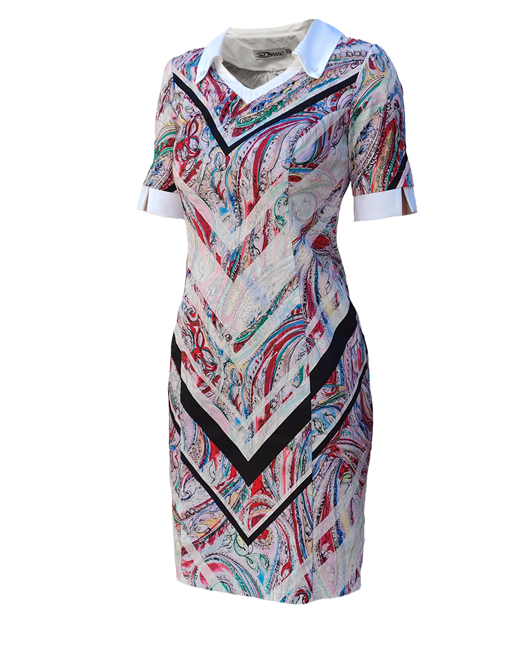 ЕЛЕГАНТНА ДАМСКА РОКЛЯ С ЦВЕТЕН ПРИНТ ЕЛЕГАНТНА ДАМСКА РОКЛЯ С ЦВЕТЕН ПРИНТ