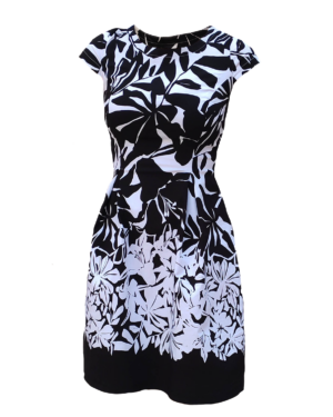 Home ЕЛЕГАНТНА ДАМСКА РОКЛЯ ЧЕРНО И БЯЛО