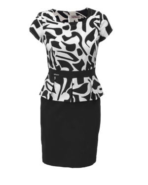 ЕЛЕГАНТНА ЧЕРНО БЯЛА РОКЛЯ