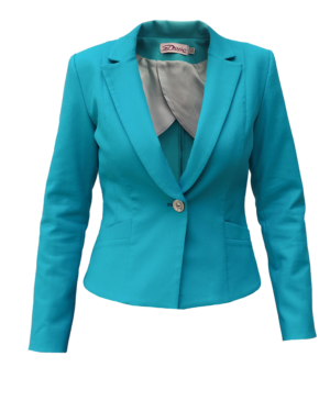 Home ЕЛЕГАНТНО ДАМСКО САКО В ЦВЯТ ТЮРКОАЗ